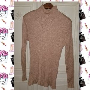 Sparkly turtleneck sweater